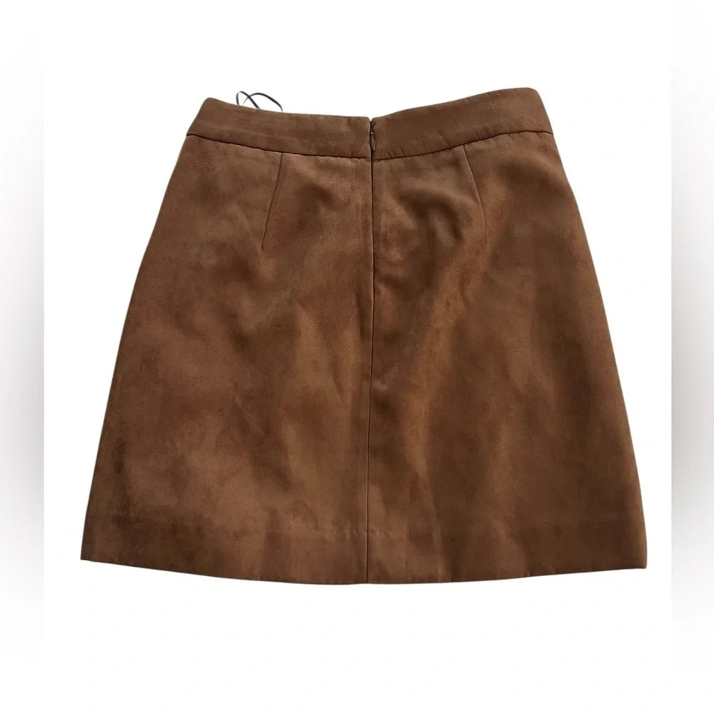 New j crew faux suede a line mini skirt